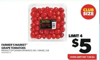 Real Canadian Superstore FARMER'S MARKET GRAPE TOMATOES offer