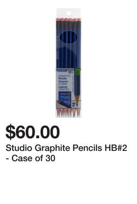 Dollarama Studio graphite pencils hb#2 - case of 30 offer