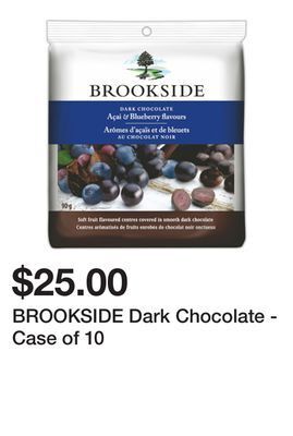 Dollarama Brookside dark chocolate - case of 10 offer