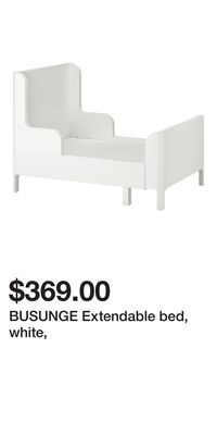 IKEA Busunge extendable bed, white, offer
