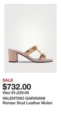 Holt Renfrew Valentino garavani roman stud leather mules offer