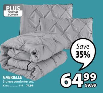 JYSK Gabrielle 3-piece comforter set offer