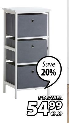 JYSK Odby 3-drawer offer