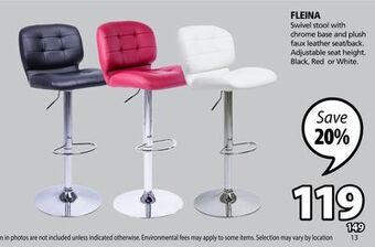 JYSK Fleina swivel stool offer