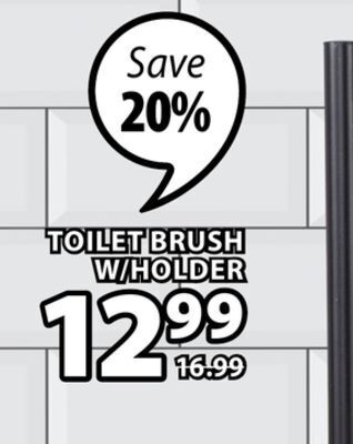 JYSK Farren toilet brush w/holder offer