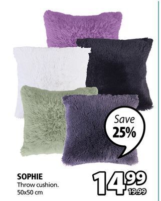 JYSK Sophie throw cushion offer