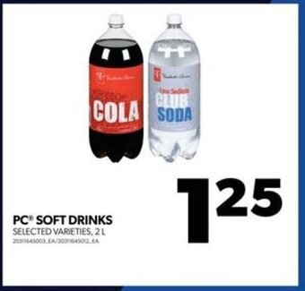 Real Canadian Superstore PC SOFT DRINKS , 2 L offer
