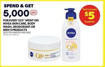 Real Canadian Superstore NIVEA SKIN CARE, BODY WASH, DEODORANT OR MEN'S PRODUCTS offer