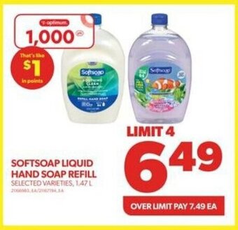 Real Canadian Superstore SOFTSOAP LIQUID HAND SOAP REFILL, 1,47 L offer