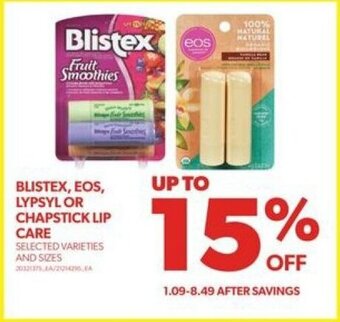 Real Canadian Superstore BLISTEX, EOS, LYPSYL OR CHAPSTICK LIP CARE offer