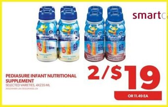 Real Canadian Superstore PEDIASURE INFANT NUTRITIONAL SUPPLEMENT, 4 x 235 mL offer