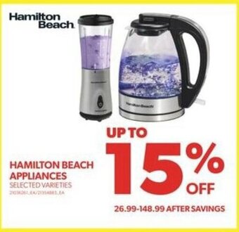 Real Canadian Superstore HAMILTON BEACH APPLIANCES offer