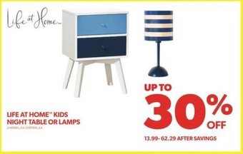 Real Canadian Superstore LIFE AT HOME KIDS NIGHT TABLE OR LAMPS offer