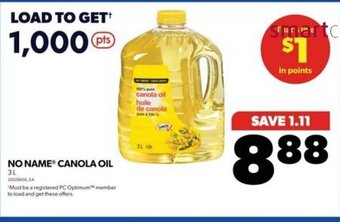Real Canadian Superstore NO NAME CANOLA OIL 3L offer