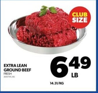Real Canadian Superstore EXTRA LEAN GROUND BEEF offer