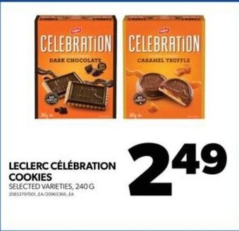 Real Canadian Superstore LECLERC CÉLÉBRATION COOKIES, 240 G offer