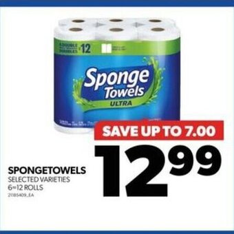 Real Canadian Superstore SPONGETOWELS , 6-12 ROLLS offer