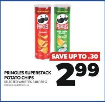 Real Canadian Superstore PRINGLES SUPERSTACK POTATO CHIPS, 148 / 156 G offer