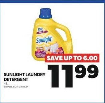 Real Canadian Superstore SUNLIGHT LAUNDRY DETERGENT 4L offer
