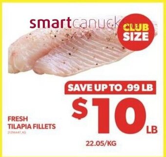 Real Canadian Superstore FRESH TILAPIA FILLETS offer