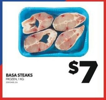 Real Canadian Superstore BASA STEAKS FROZEN, 1 KG offer