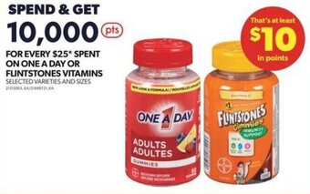 Real Canadian Superstore ONE A DAY OR FLINTSTONES VITAMINS offer