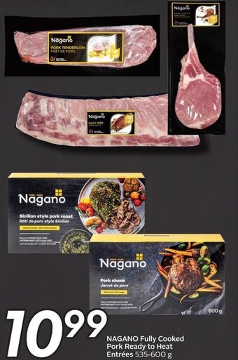 Sobeys NAGANO Fully Cooked Pork Ready to Heat Entrées 535-600 g offer