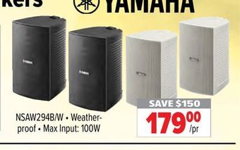 2001 Audio Video Yamaha indoor/outdoor speakers offer