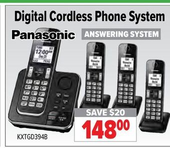 2001 Audio Video Panasonic digital cordless phone system offer