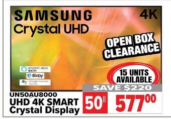 2001 Audio Video Samsung 50 uhd 4k smart crystal display offer