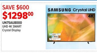 2001 Audio Video Samsung uhd 4k smart crystal display offer