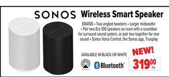 2001 Audio Video Sonos wireless smart speaker offer