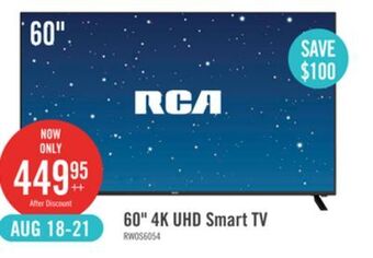 The Brick Rca 60 4k uhd webos smart tv offer