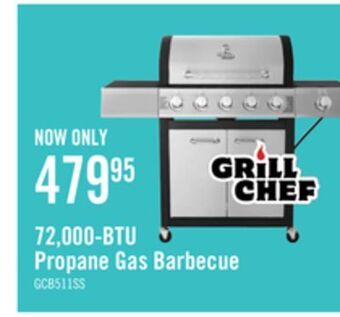 The Brick Grill chef 72,000 btu propane gas barbecue - gcb511ssp offer