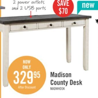 The Brick Madison county office desk offer