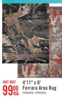 The Brick Furrow area rug - 5' x 7'6 offer