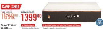 The Brick Nectar premier copper luxury firm queen mattress-in-a-box offer