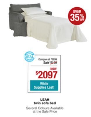 La Z Boy Leah twin sofa bed offer