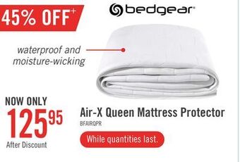 The Brick Air-x queen mattress protector offer