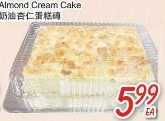 Foody Mart Almond cream cake offer