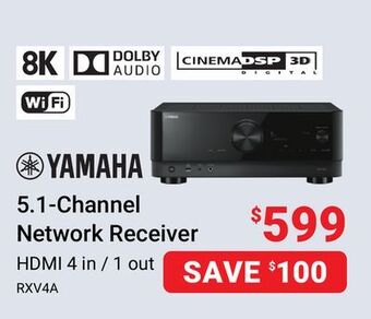 Visions Electronics Yamaha 5.1-channel network receiver offer