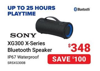 Visions Electronics Sony xg300 x-series bluetooth speaker offer