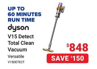 Visions Electronics Dyson v15 detect total clean vacuum offer