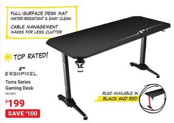 Visions Electronics Ergopixel terra series gaming desk offer