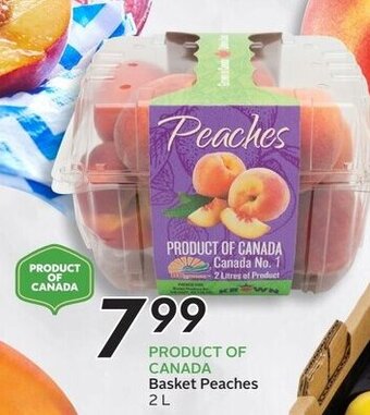Sobeys Basket Peaches offer