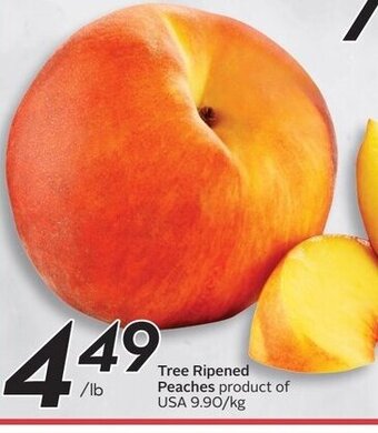 Sobeys Tree Ripened Peaches offer