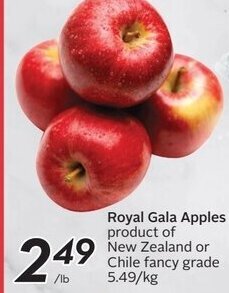 Sobeys Royal Gala Apples offer
