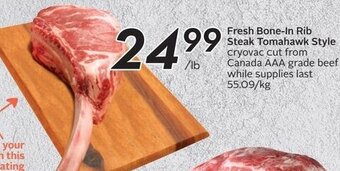 Sobeys Fresh Bone-In Rib Steak Tomahawk Style offer