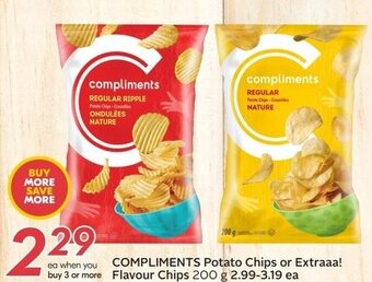 Sobeys COMPLIMENTS Potato Chips or Extraaa! Flavour Chips 200 g offer