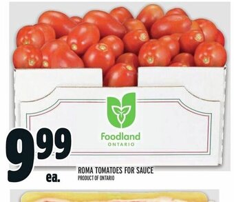 Metro ROMA TOMATOES FOR SAUCE offer